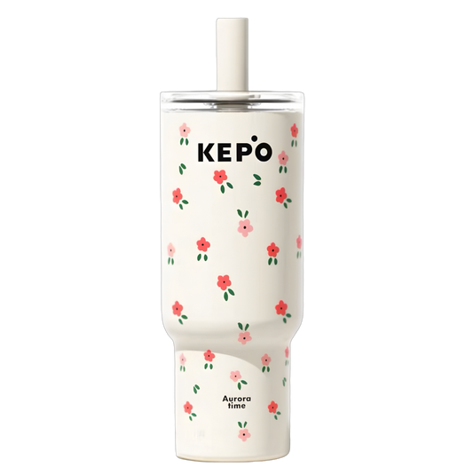 كوب KEPŌ زهري مع قشة – وقت الشفق