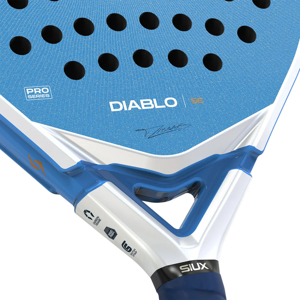 SIUX Diablo Pro SE 2026 - Official Grip Detail - Onyx & Bloom Sports