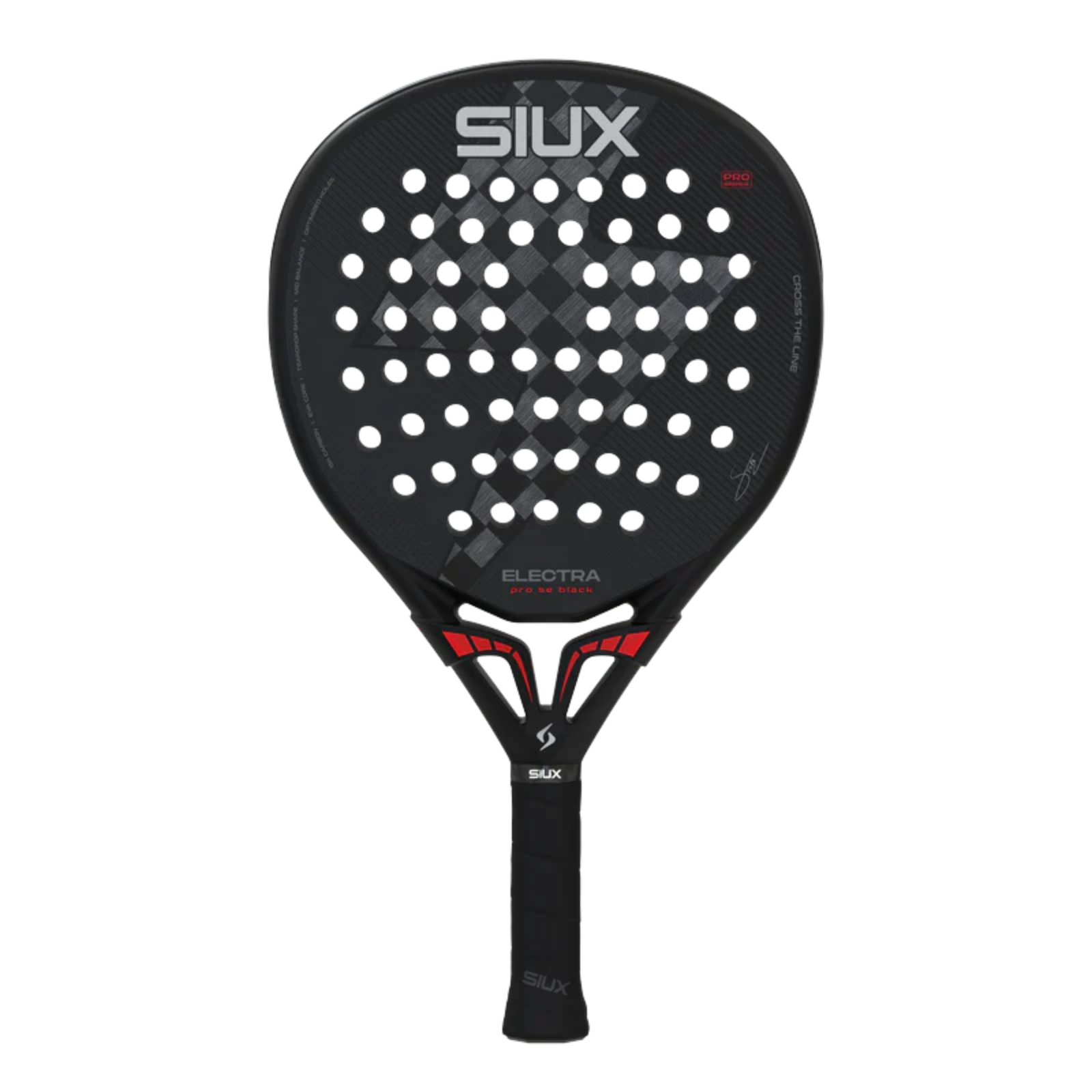 SIUX Electra Pro SE Black 2026 Padel Racket - Professional padel racket - Onyx & Bloom
