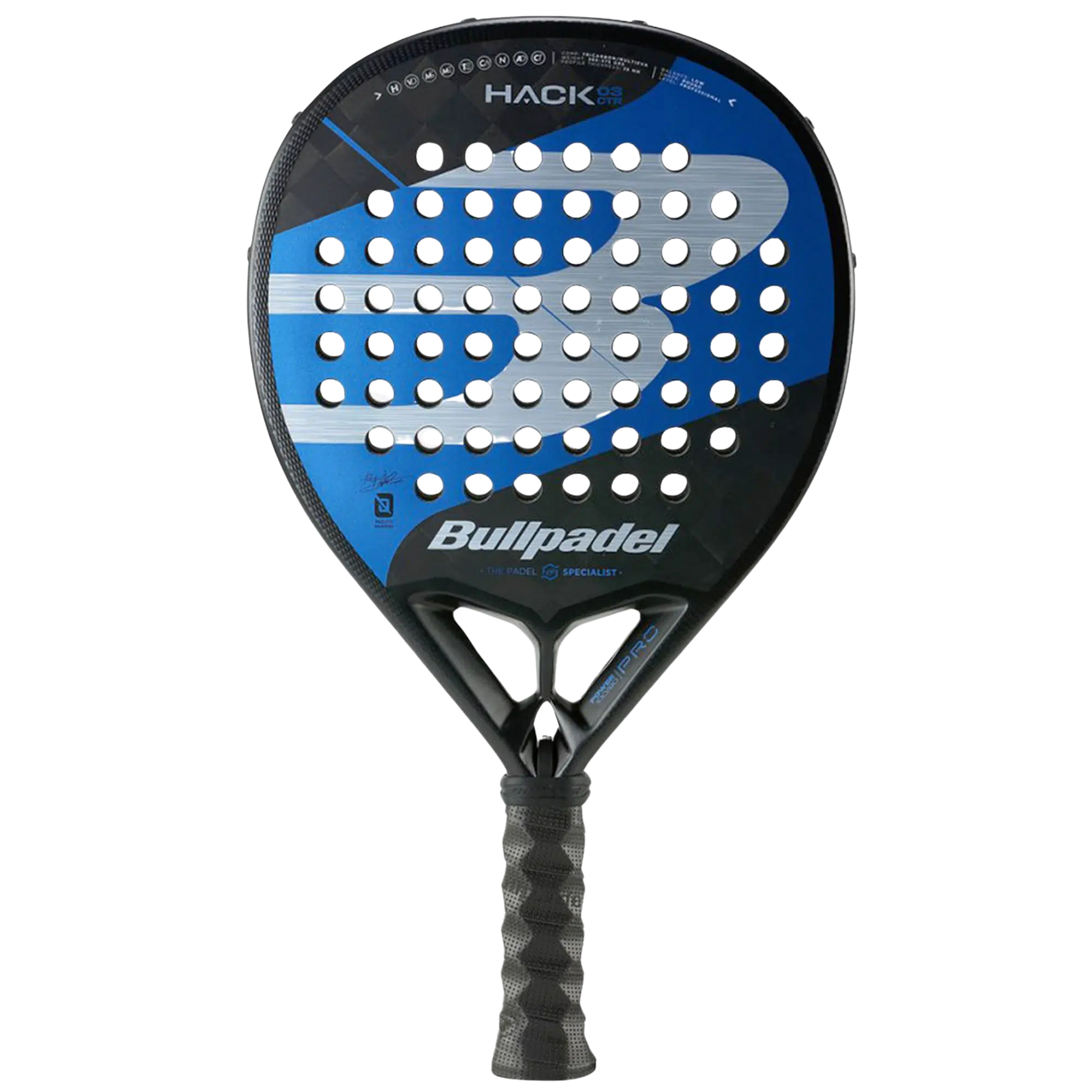 Bullpadel Hack 03 CTR 2023 Padel Racket - Professional padel racket - Onyx & Bloom