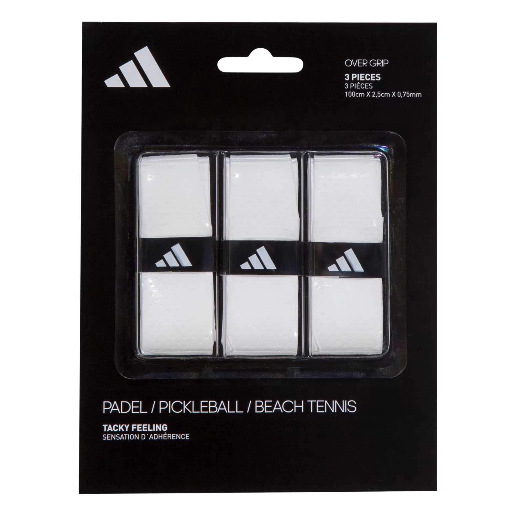 Adidas Overgrips Set of 3 Pieces - Premium padel grips - Onyx & Bloom