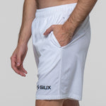 SIUX Match White Shorts front - Onyx & Bloom Sports