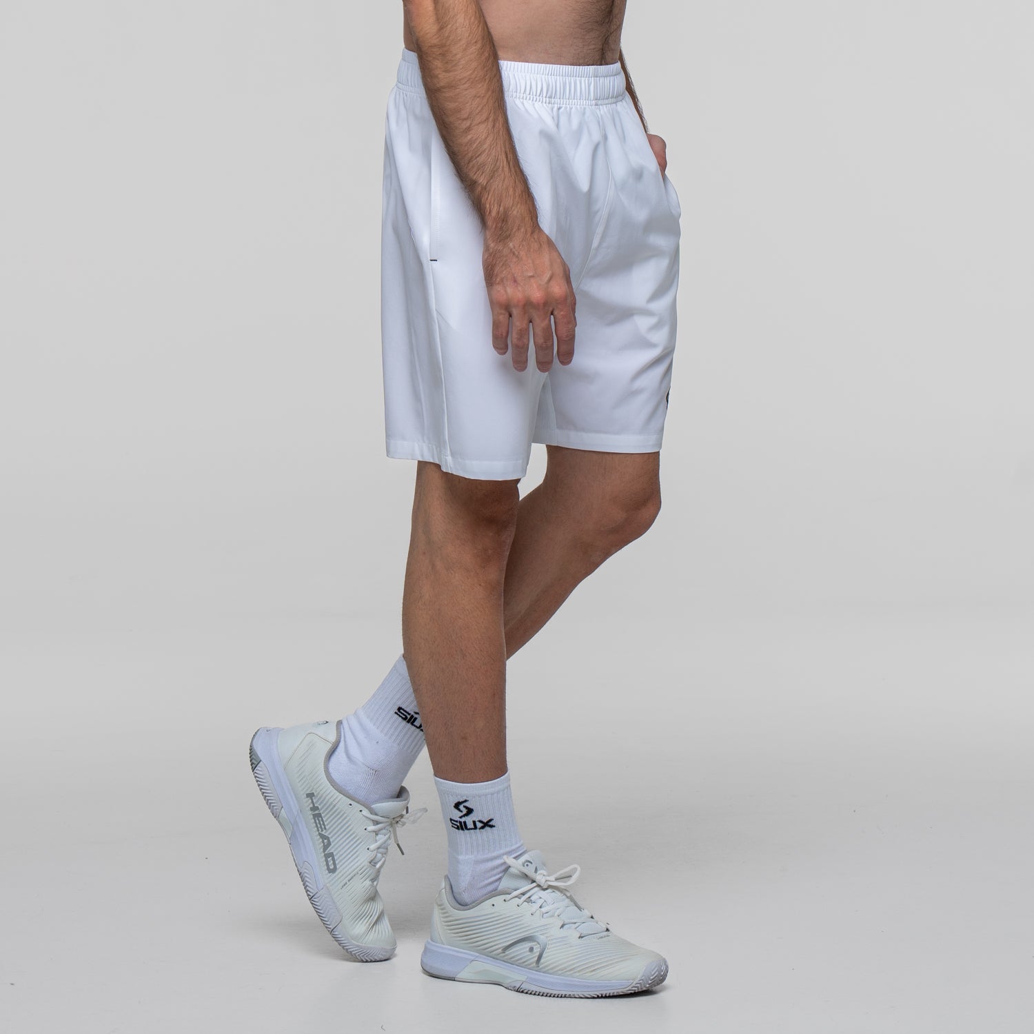 SIUX Match White Shorts detail - Onyx & Bloom Sports