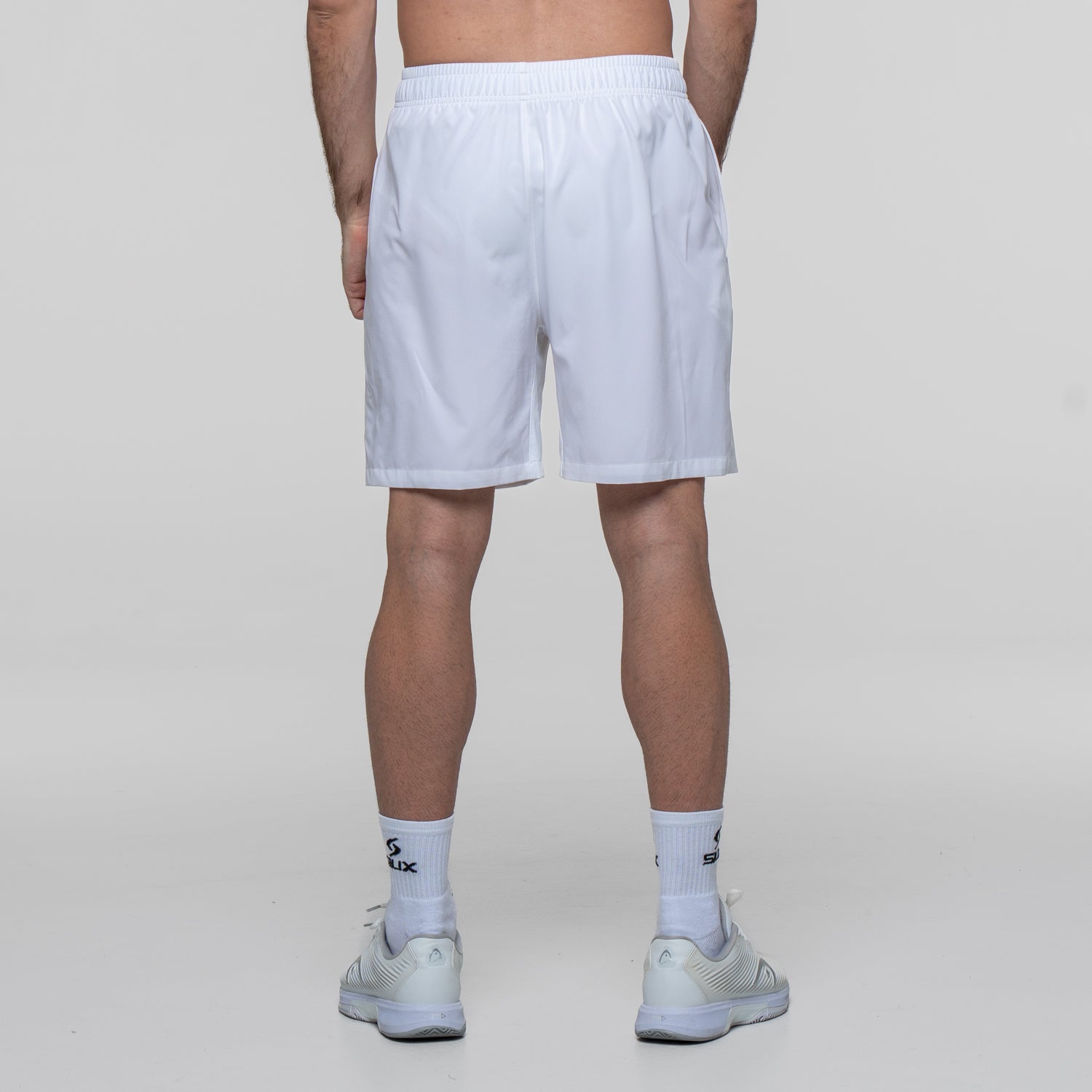 SIUX Match White Shorts back - Onyx & Bloom Sports