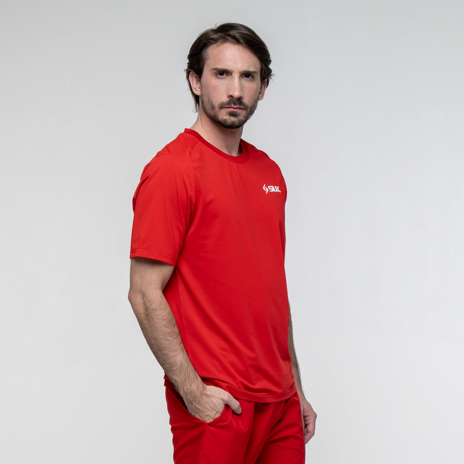 SIUX Match Red Shirt front - Onyx & Bloom Sports