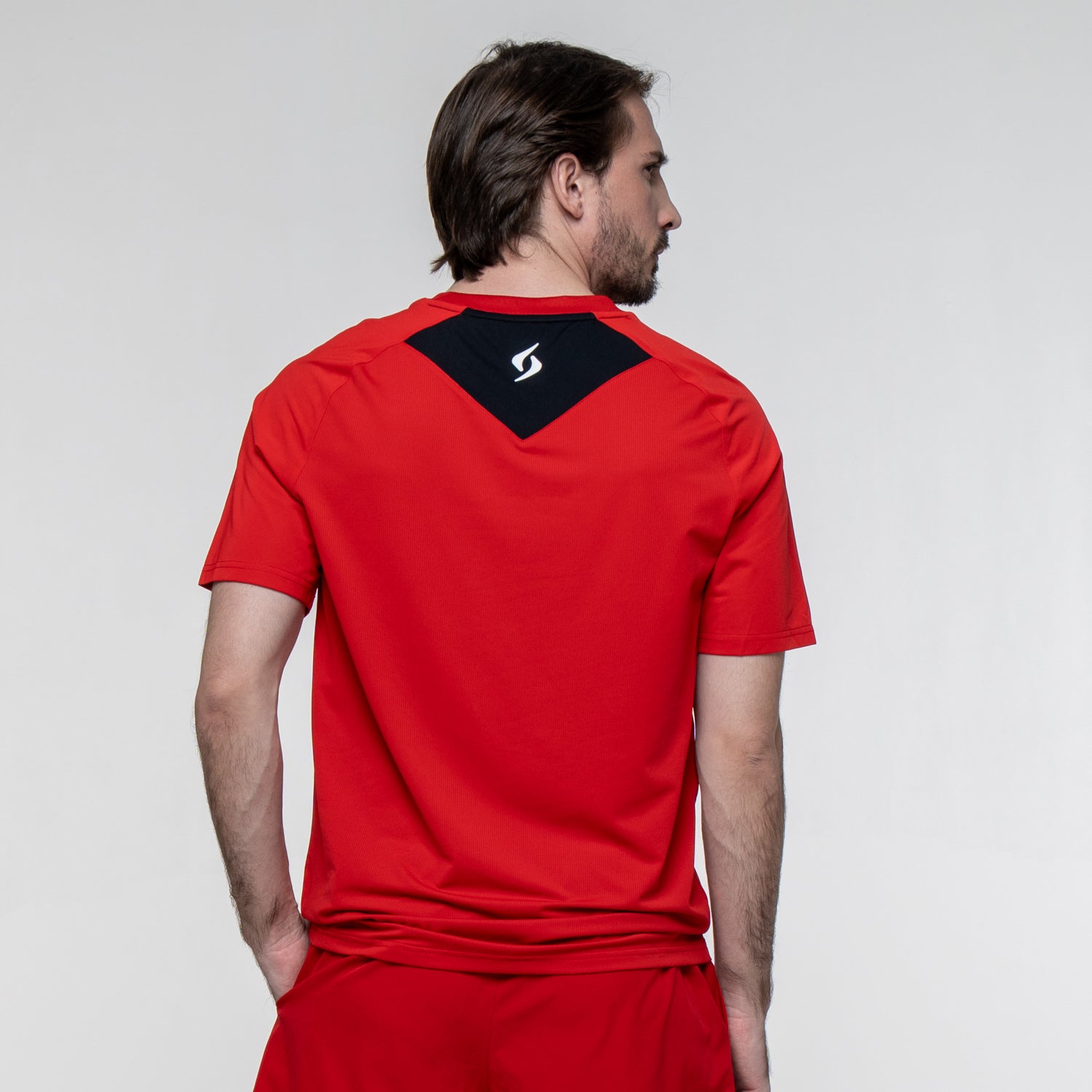 SIUX Match Red Shirt back - Onyx & Bloom Sports