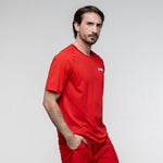 SIUX Match Red Shirt model view - Onyx & Bloom Sports