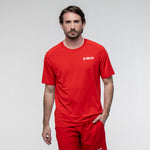 SIUX Match 2026 Men's Padel Shirt in Red - Premium padel clothing - Onyx & Bloom