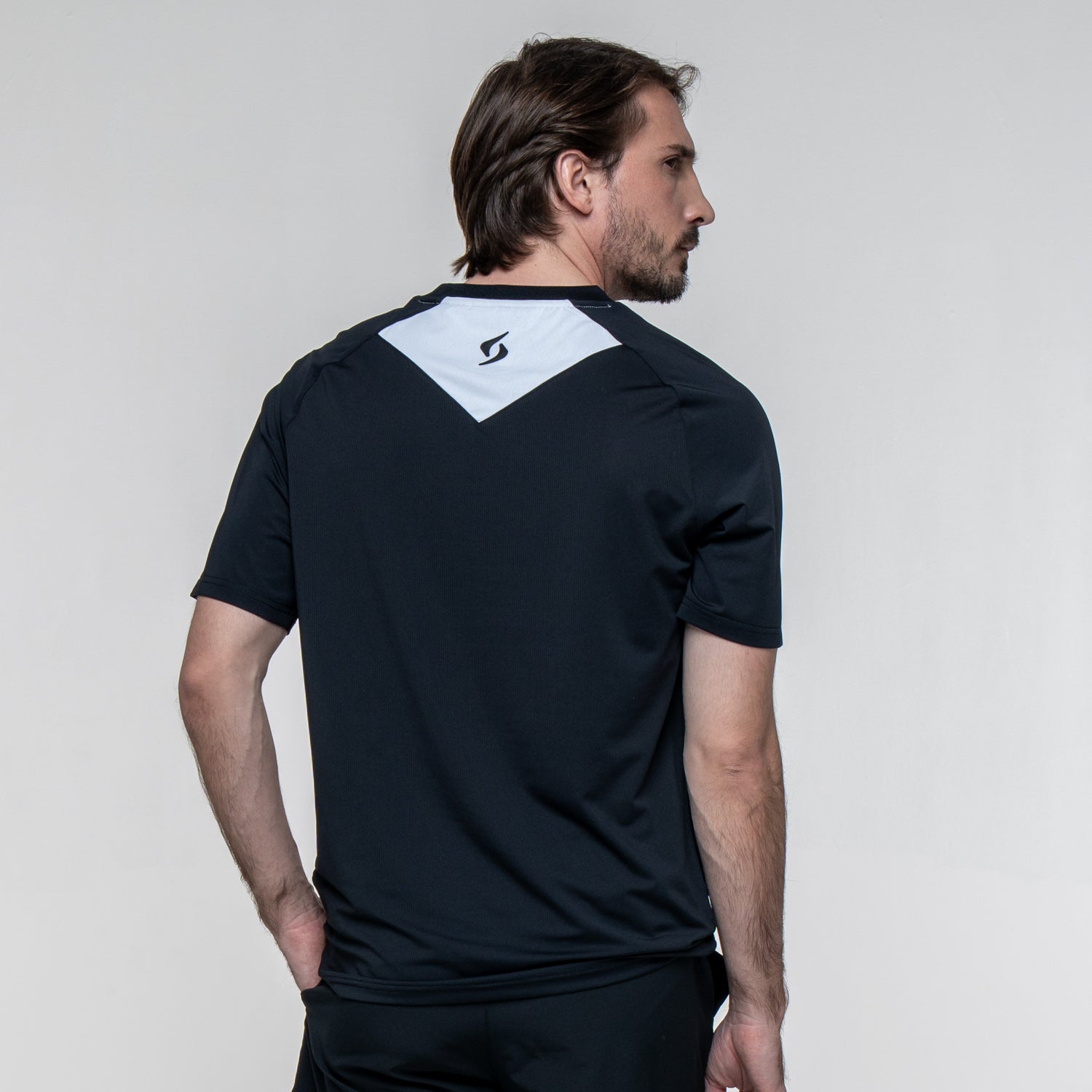 SIUX Match Black Shirt back - Onyx & Bloom Sports
