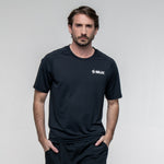 SIUX Match 2026 Men's Padel Shirt in Black - Premium padel clothing - Onyx & Bloom