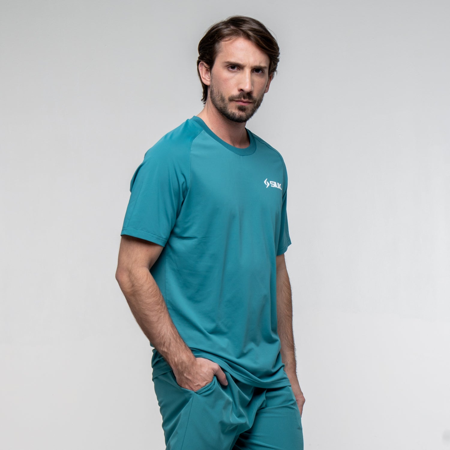 SIUX Match Green Shirt detail - Onyx & Bloom Sports