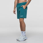 SIUX Match Green Shorts front - Onyx & Bloom Sports