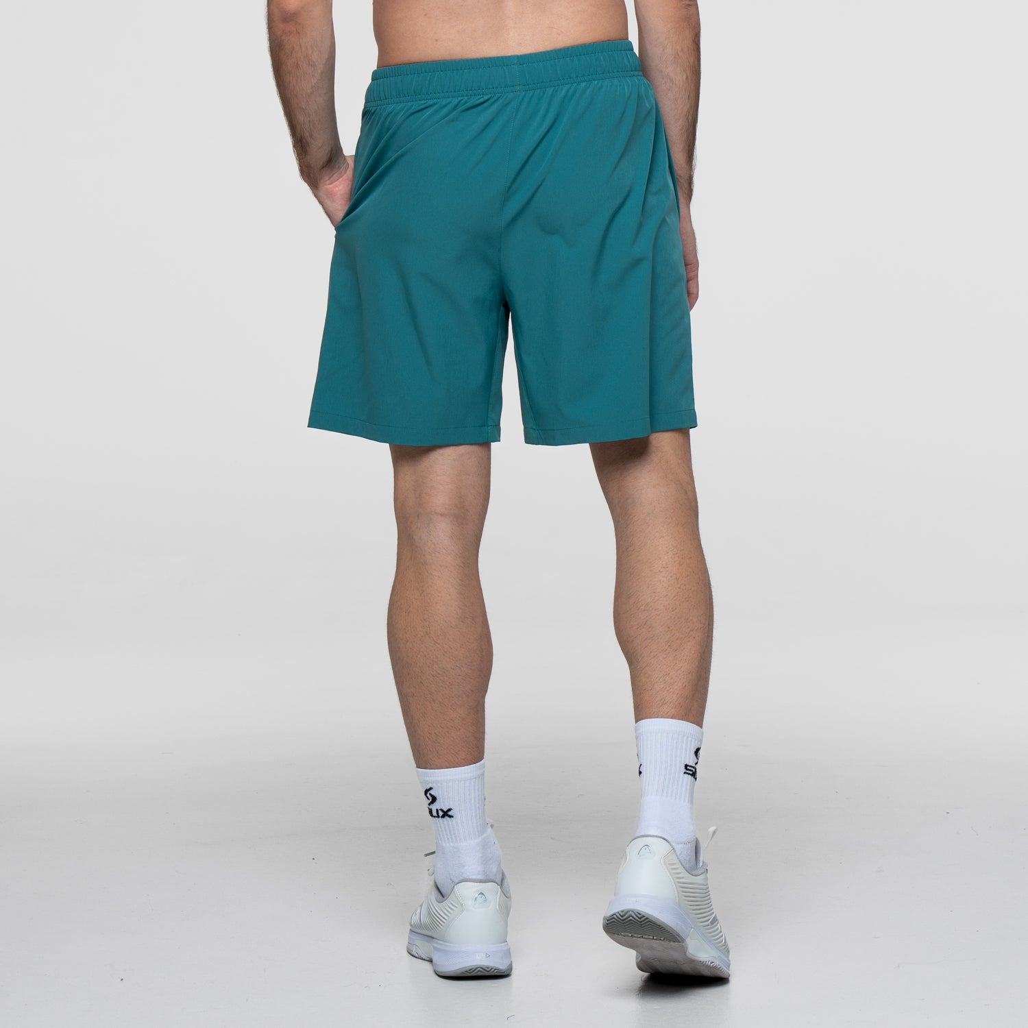 SIUX Match Green Shorts detail - Onyx & Bloom Sports