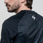 SIUX Club Black Shirt model view - Onyx & Bloom Sports