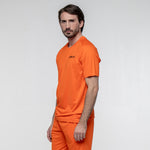 SIUX Club Orange Shirt detail - Onyx & Bloom Sports