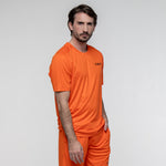 SIUX Club Orange Shirt model view - Onyx & Bloom Sports