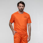 SIUX Club 2026 Men's Padel Shirt in Orange - Premium padel clothing - Onyx & Bloom