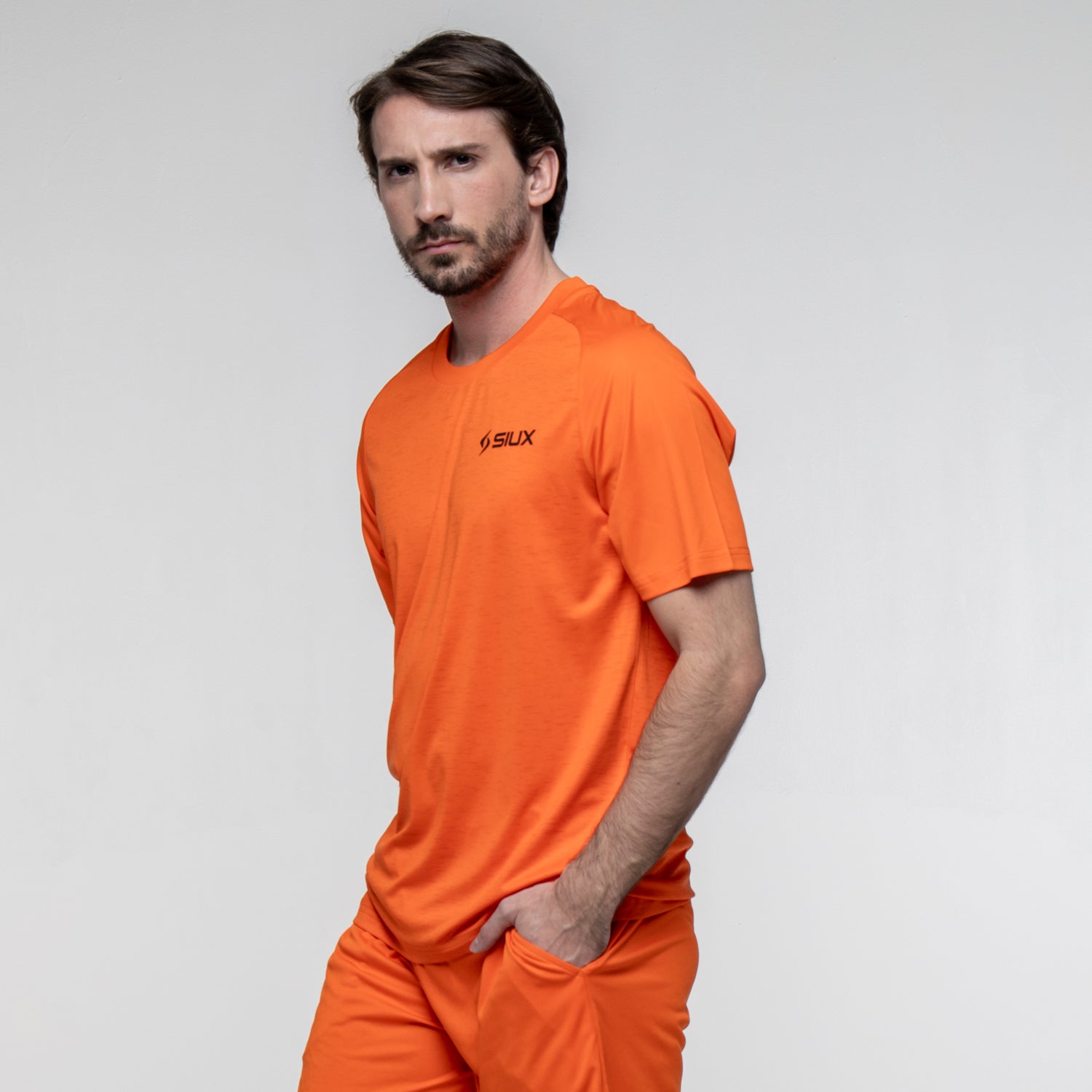 SIUX Club Orange Shirt front - Onyx & Bloom Sports