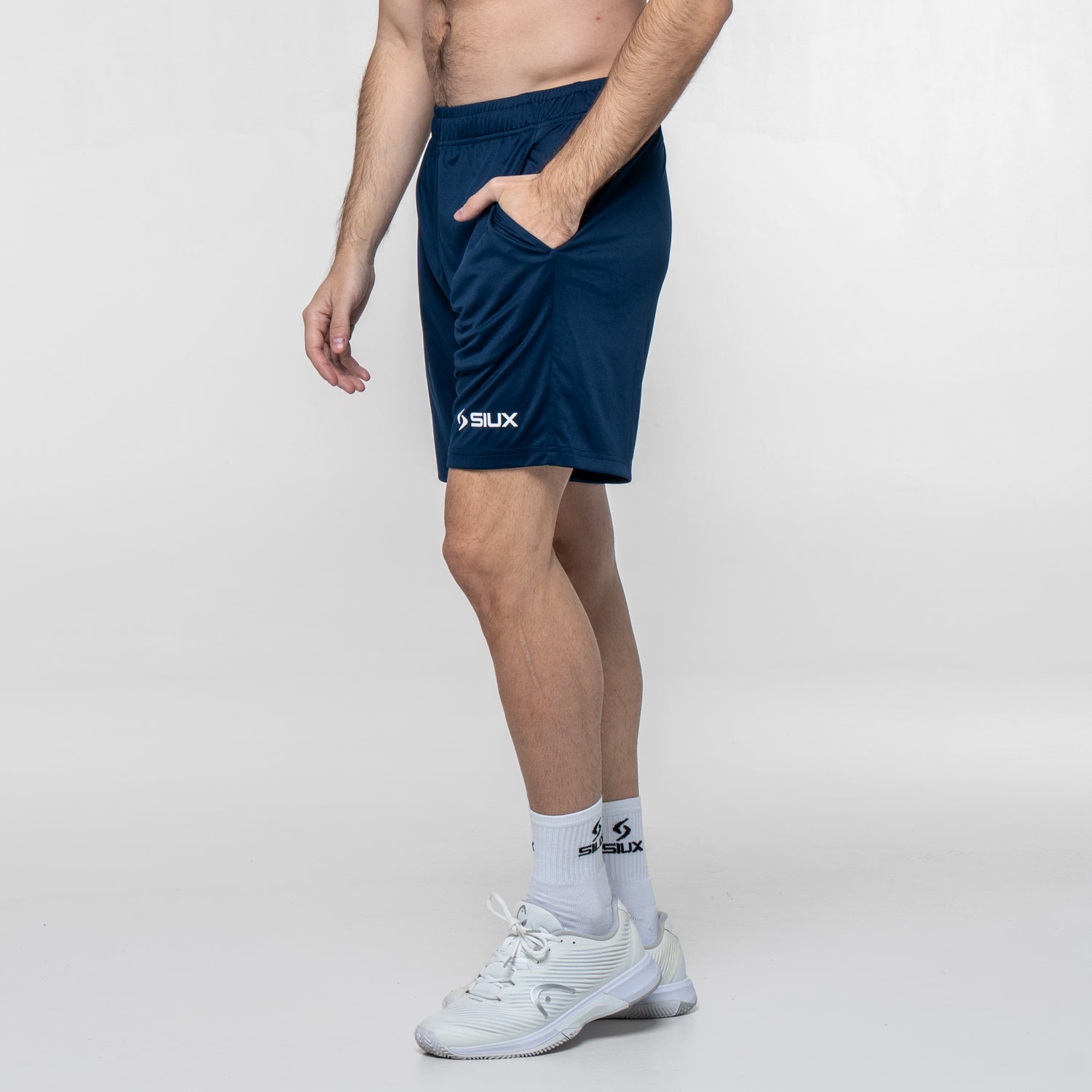 SIUX Club Marine Shorts front - Onyx & Bloom Sports