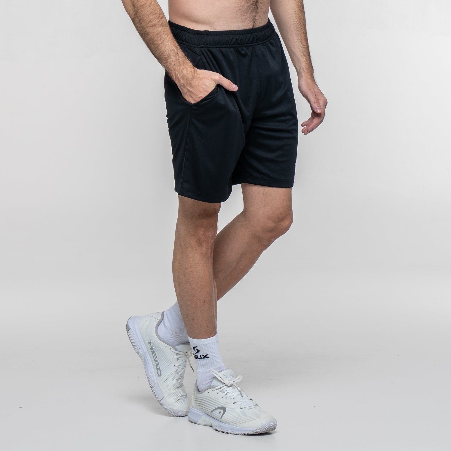 SIUX Club Black Shorts detail - Onyx & Bloom Sports