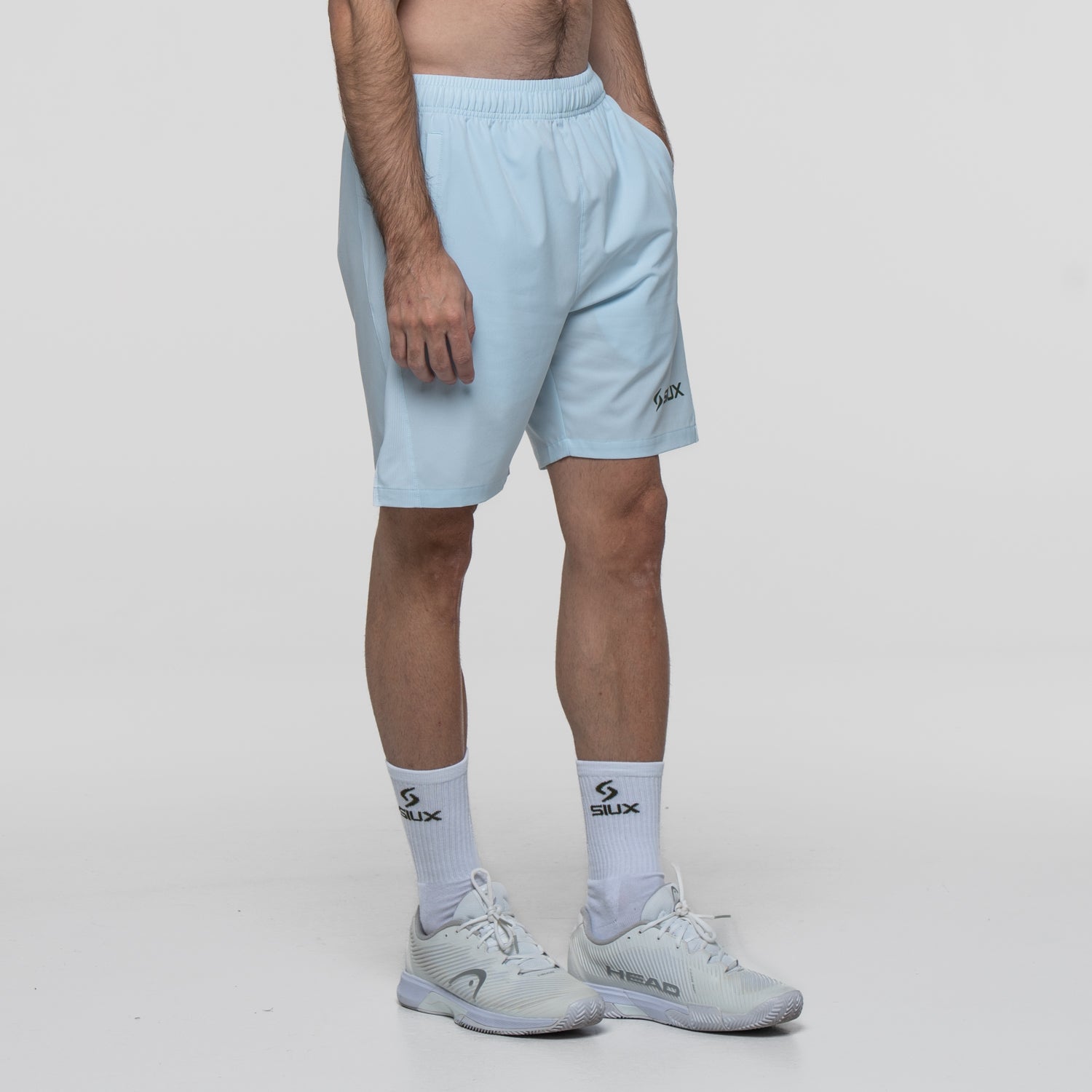 SIUX Daruma Light Blue Shorts back - Onyx & Bloom Sports