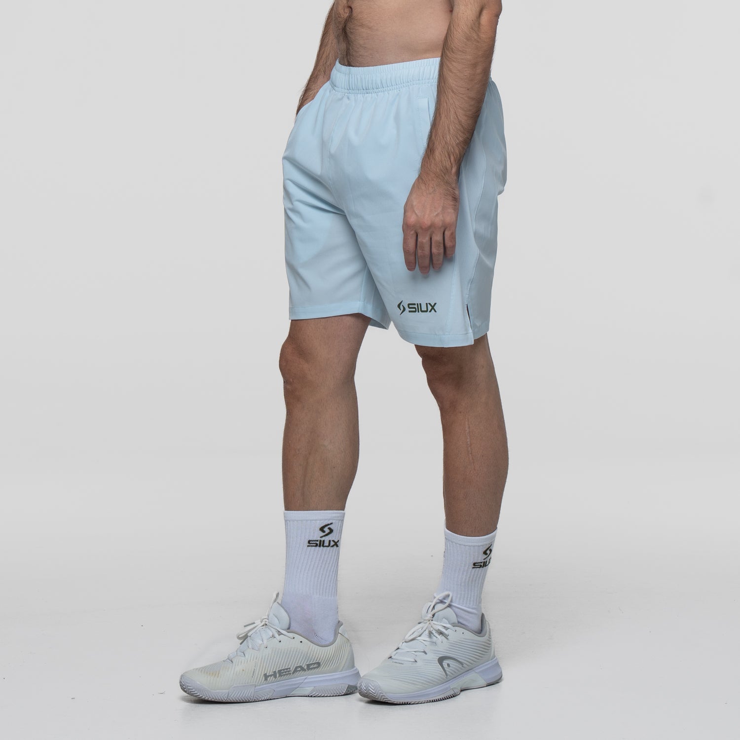 SIUX Daruma Light Blue Shorts detail - Onyx & Bloom Sports