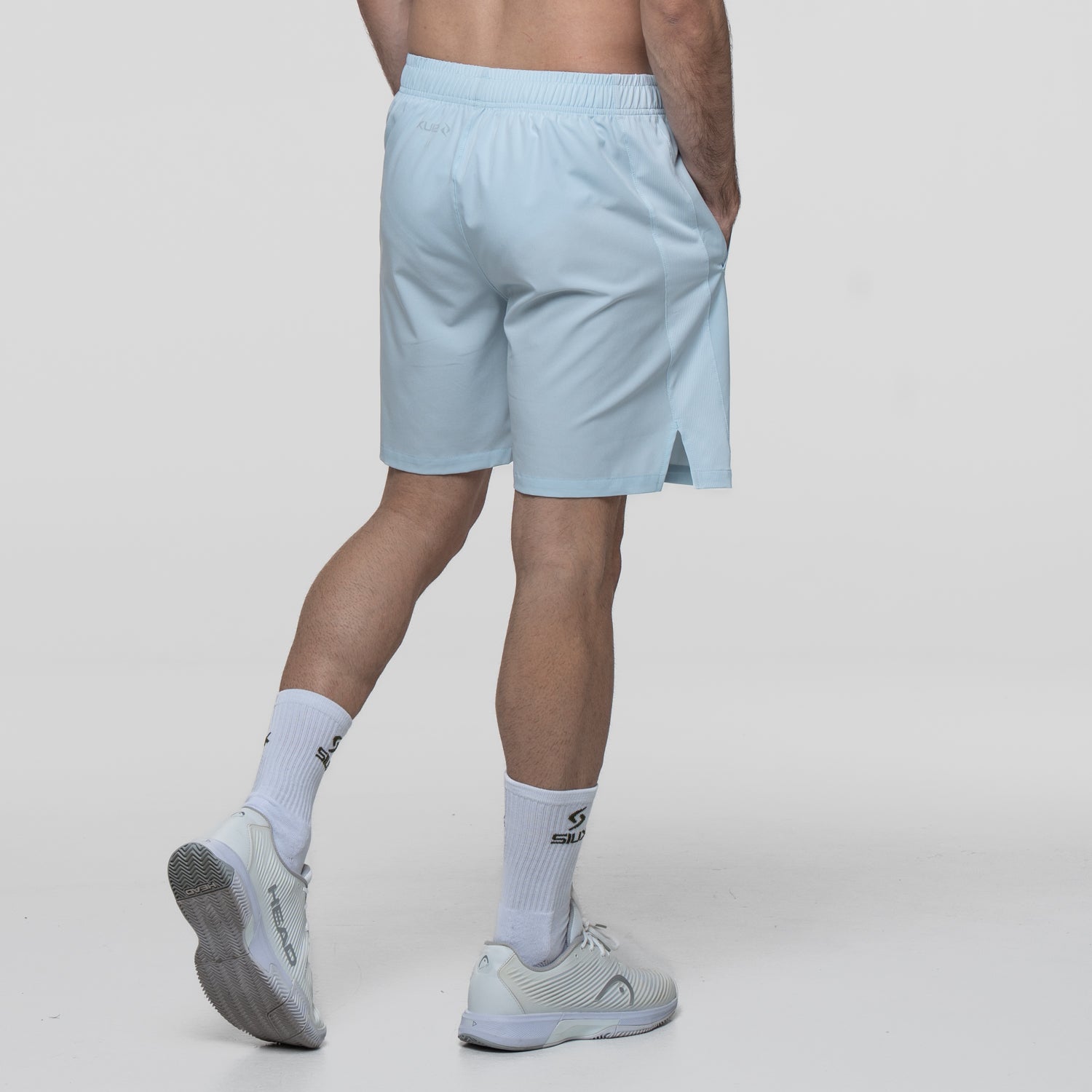 SIUX Daruma Light Blue Shorts front - Onyx & Bloom Sports