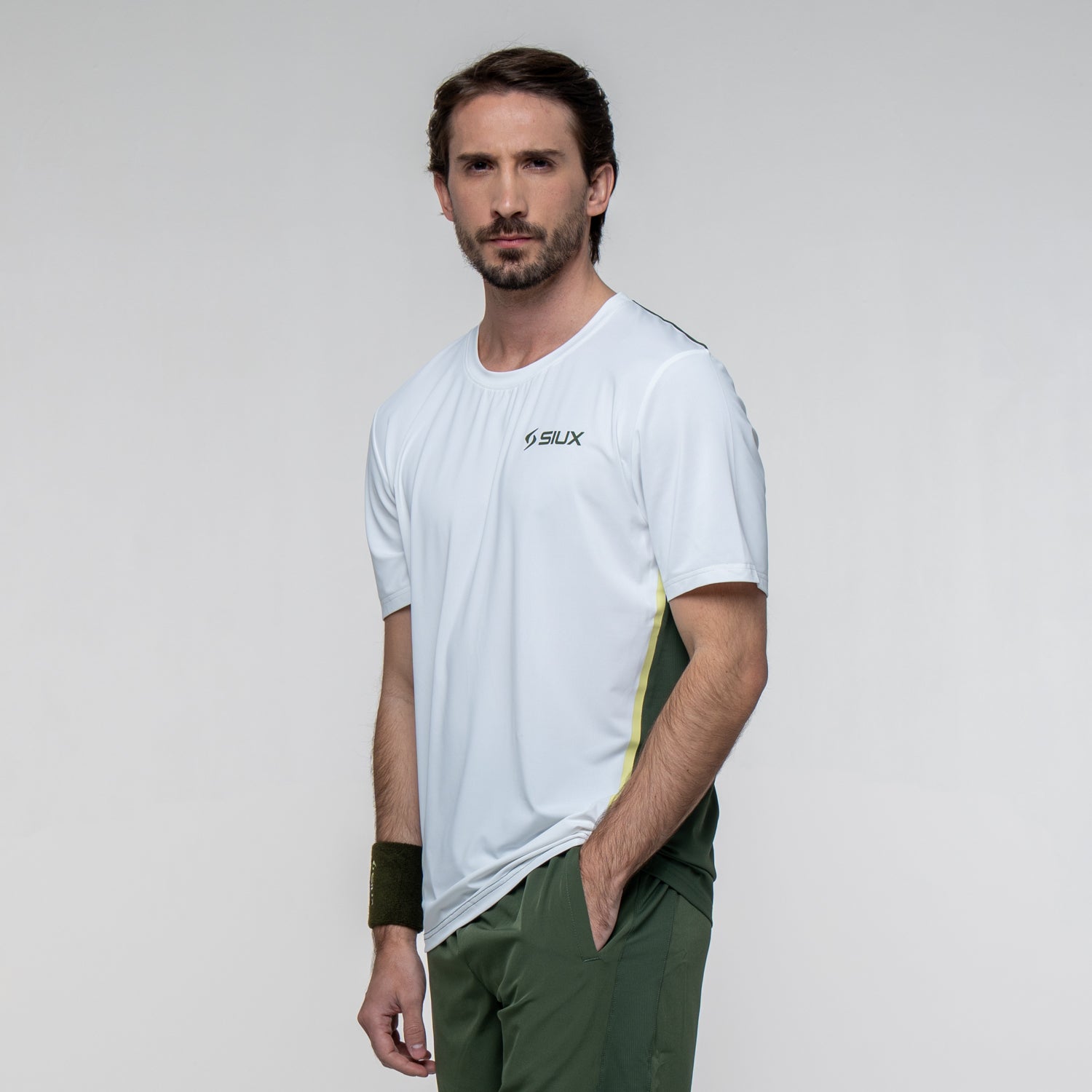 SIUX Gareh White Shirt detail - Onyx & Bloom Sports
