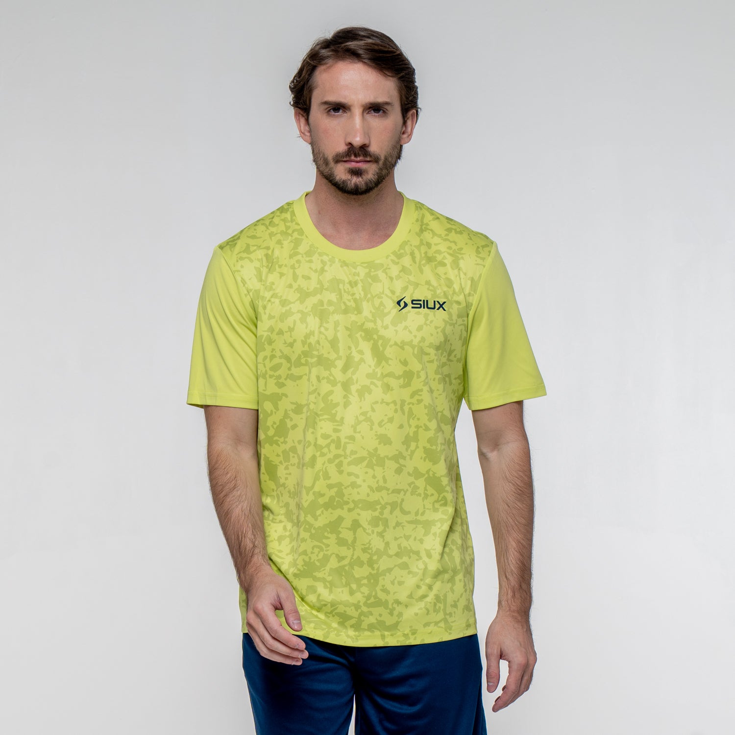 SIUX Cyber 2026 Men's Padel Shirt in Green - Premium padel clothing - Onyx & Bloom