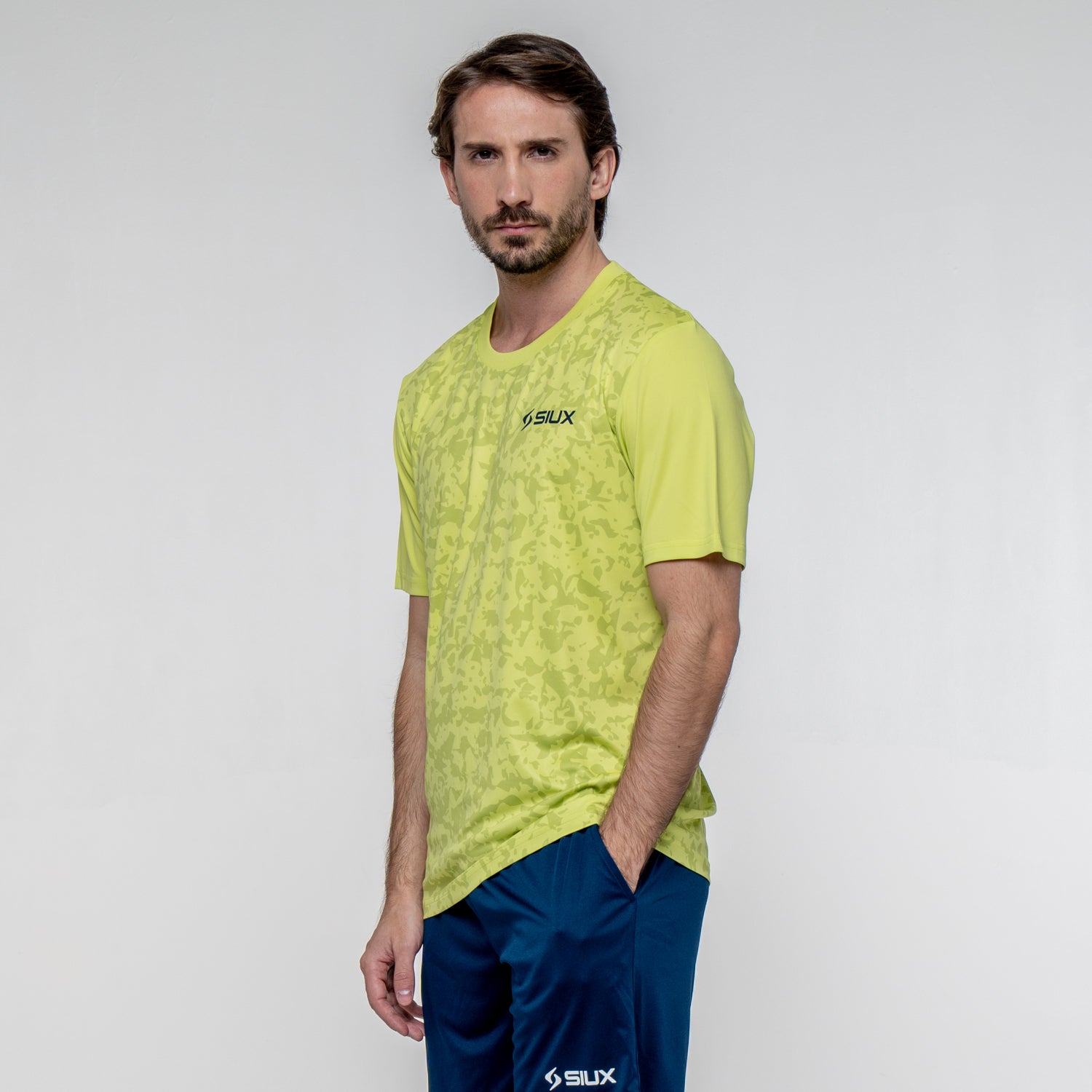 SIUX Cyber Green Shirt front - Onyx & Bloom Sports