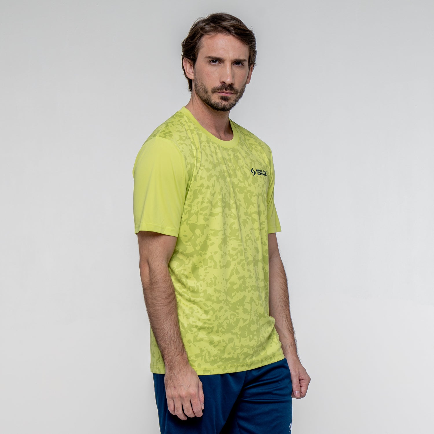 SIUX Cyber Green Shirt detail - Onyx & Bloom Sports