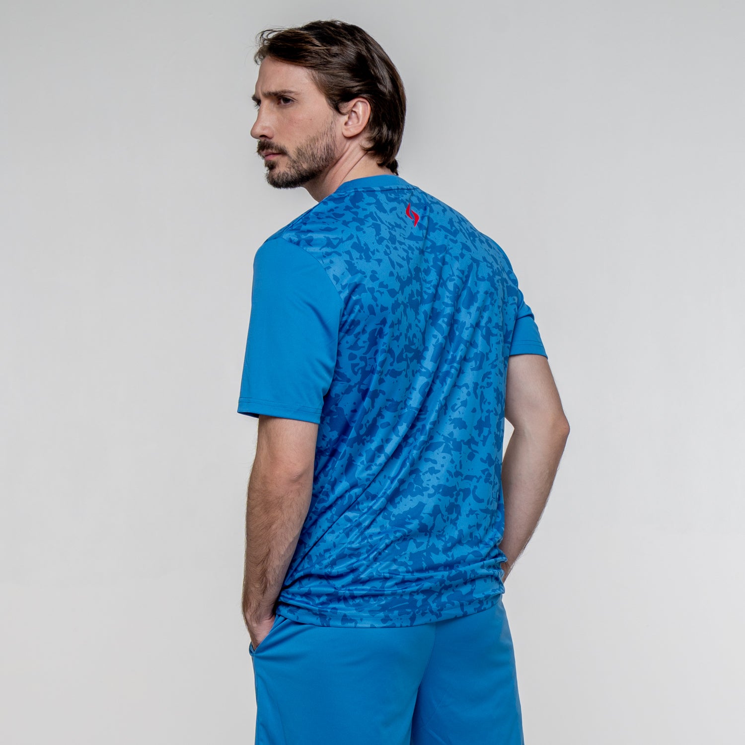 SIUX Cyber Blue Shirt front - Onyx & Bloom Sports