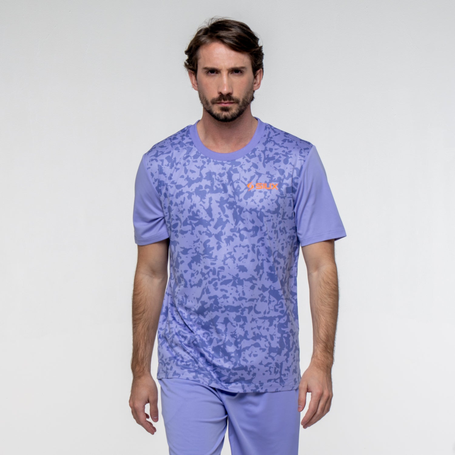 SIUX Cyber 2026 Men's Padel Shirt in Lilac - Premium padel clothing - Onyx & Bloom
