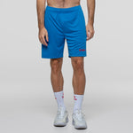 SIUX Cyber Blue Shorts model view - Onyx & Bloom Sports