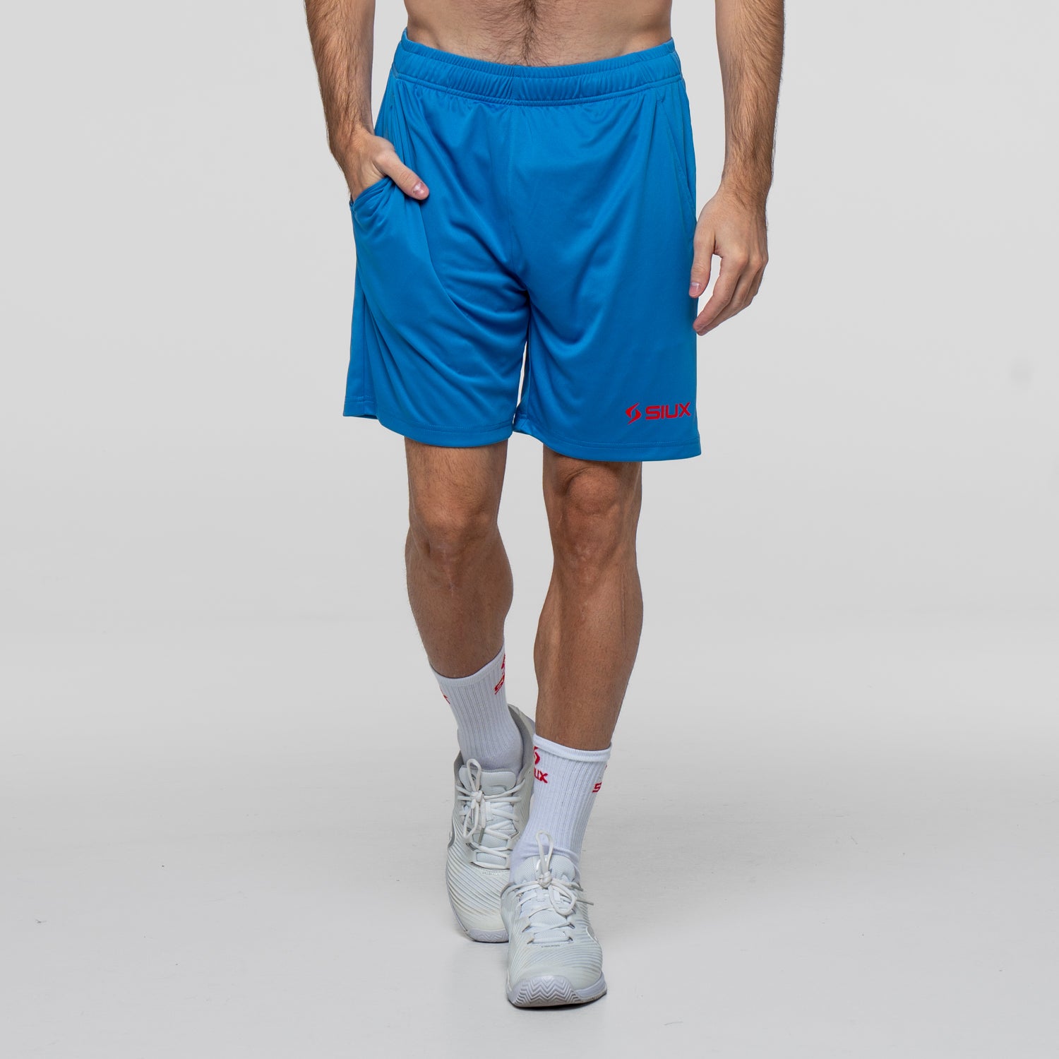 SIUX Cyber 2026 Men's Padel Shorts in Blue - Premium padel clothing - Onyx & Bloom