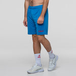 SIUX Cyber Blue Shorts detail - Onyx & Bloom Sports