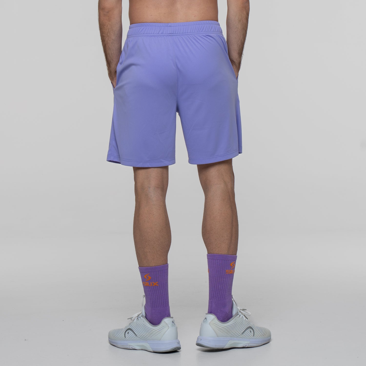 SIUX Cyber Lilac Shorts front - Onyx & Bloom Sports