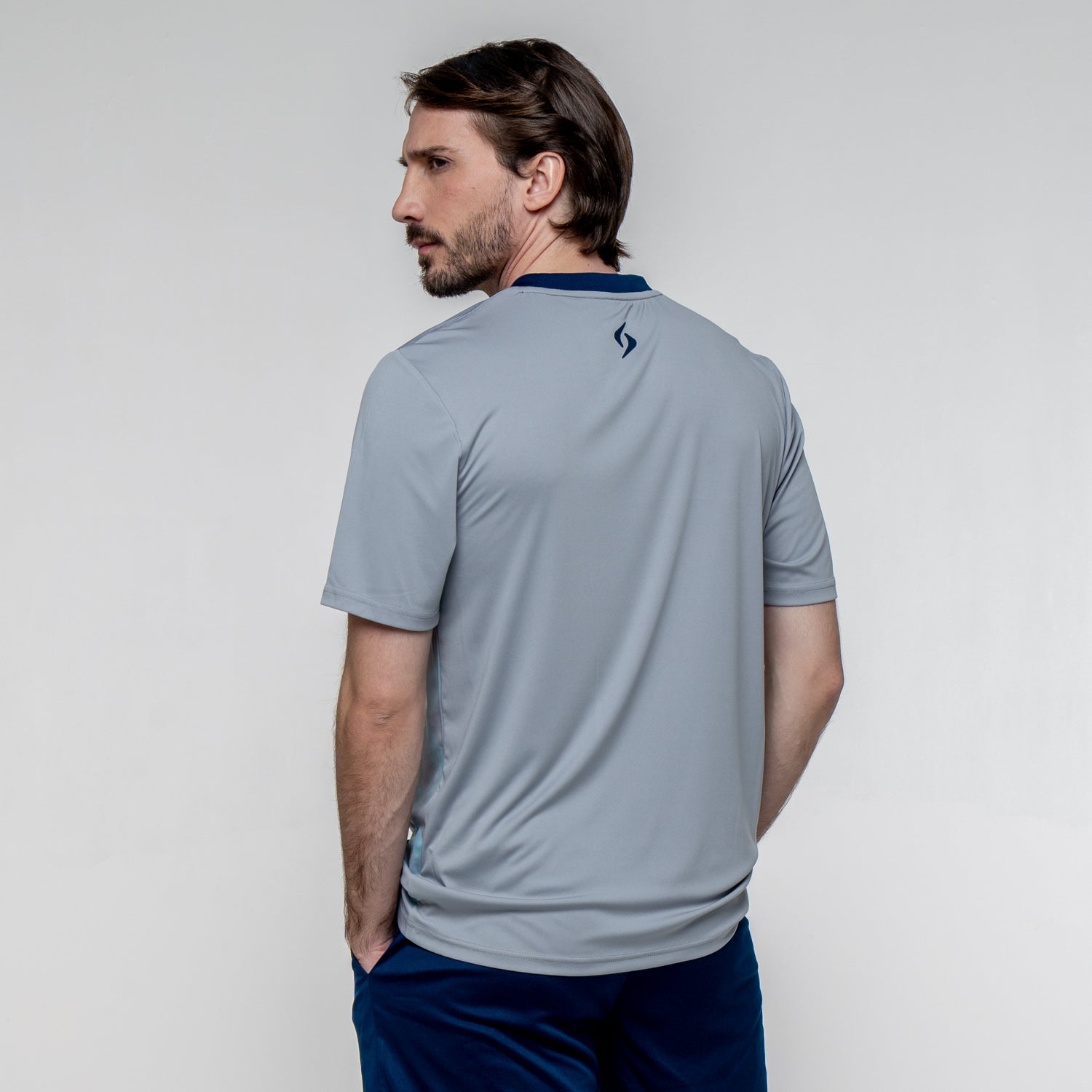 SIUX Wave Gray Shirt back - Onyx & Bloom Sports