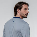 SIUX Wave Gray Shirt detail - Onyx & Bloom Sports