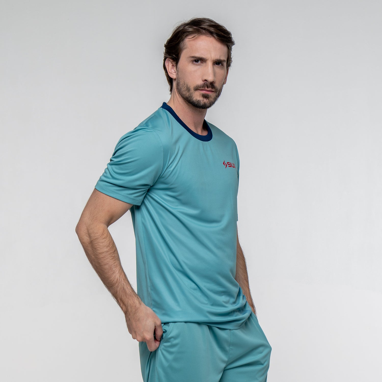 SIUX Wave Green Shirt detail - Onyx & Bloom Sports