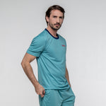 SIUX Wave Green Shirt detail - Onyx & Bloom Sports