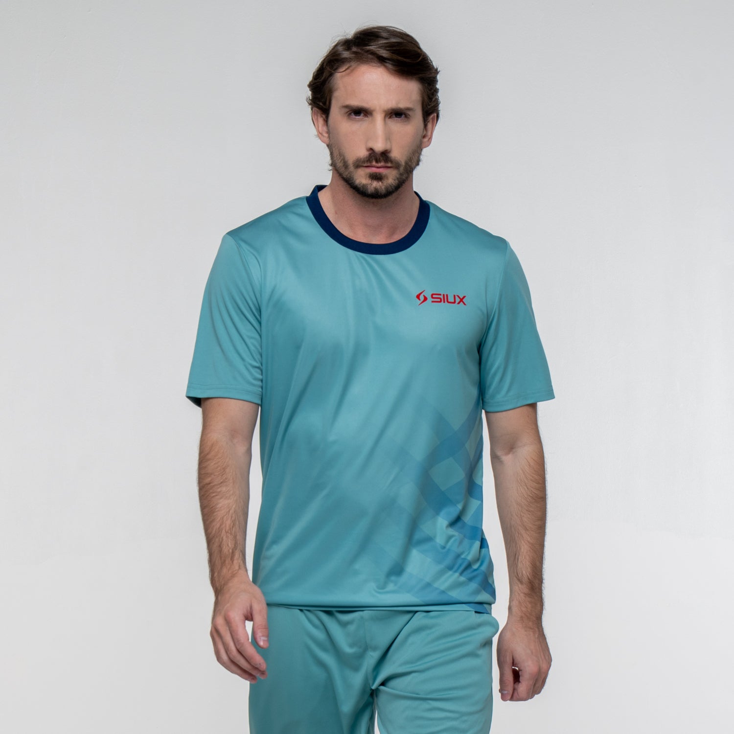 SIUX Wave 2026 Men's Padel Shirt in Green - Premium padel clothing - Onyx & Bloom