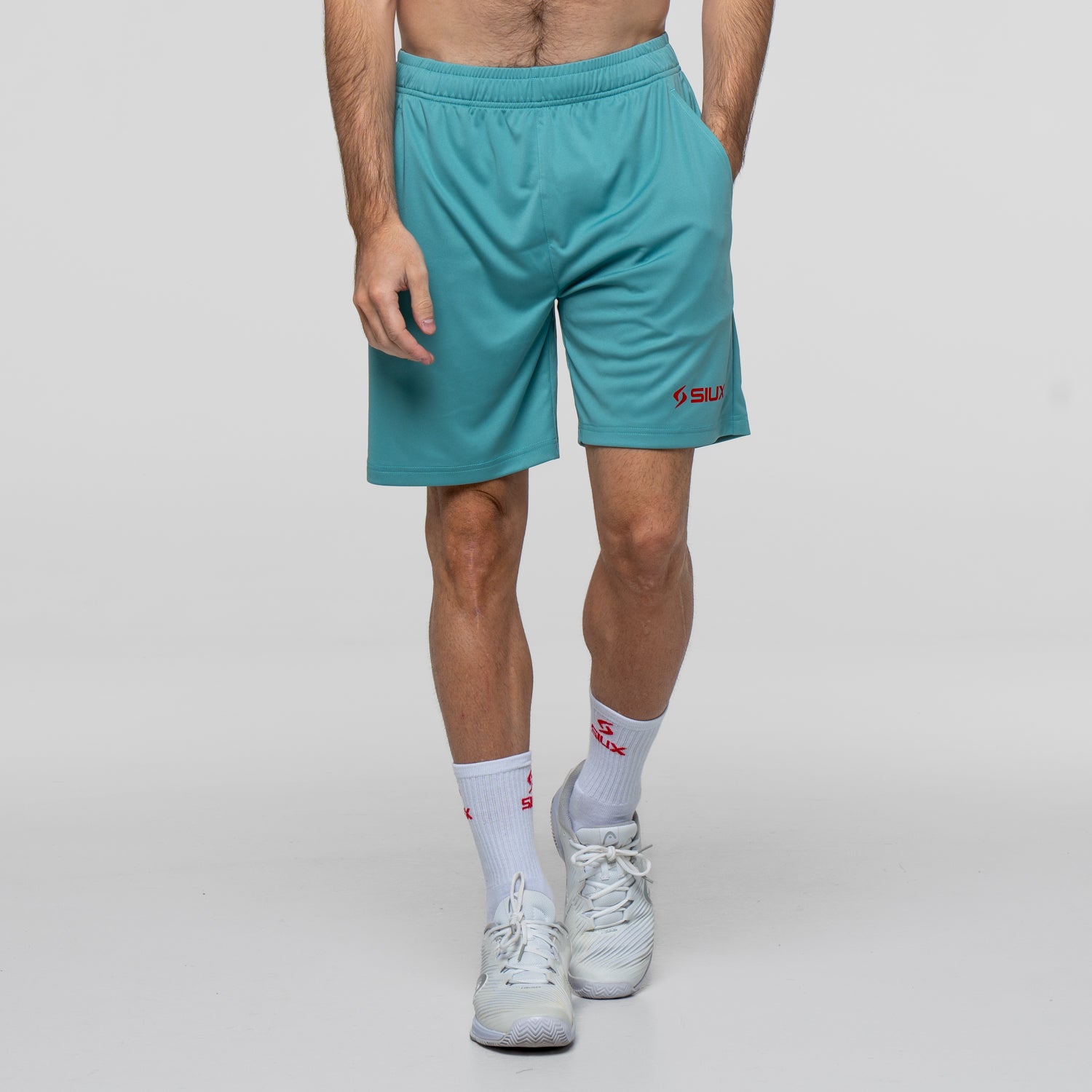 SIUX Wave 2026 Men's Padel Shorts in Green - Premium padel clothing - Onyx & Bloom