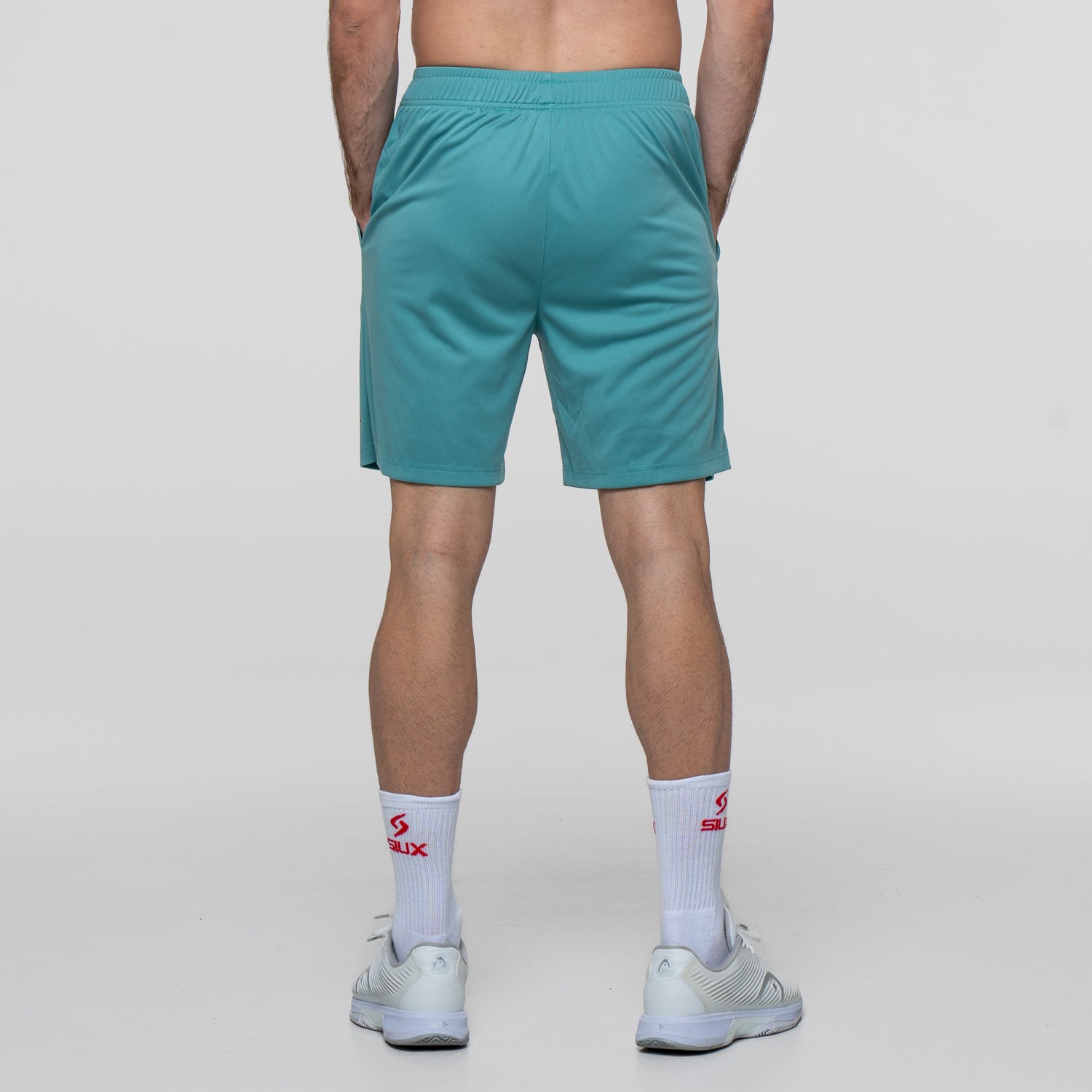 SIUX Wave Green Shorts detail - Onyx & Bloom Sports