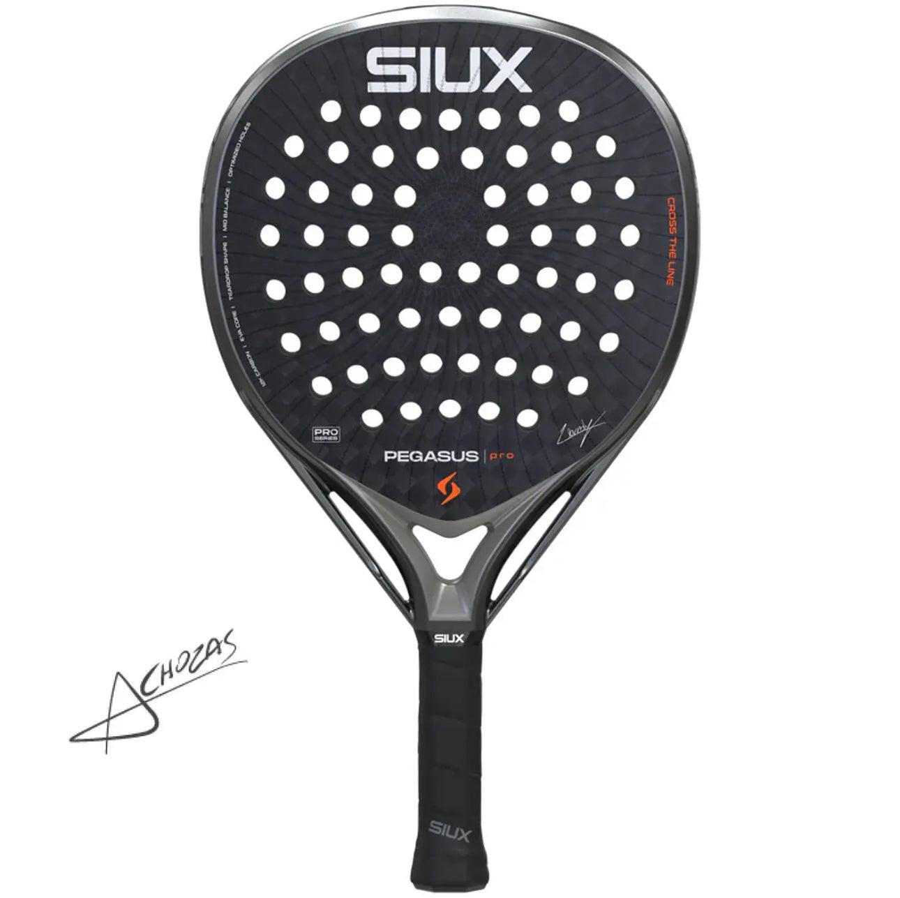 SIUX Pegasus Pro 2026 Padel Racket Alex Chozas Grey - Professional padel racket - Onyx & Bloom