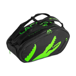 Lacoste L-Paletero 2026 Padel Racket Bag Black Green Main View - Onyx & Bloom Sports