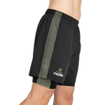 Bullpadel Pingu 2in1 Shorts detail - Onyx & Bloom Sports