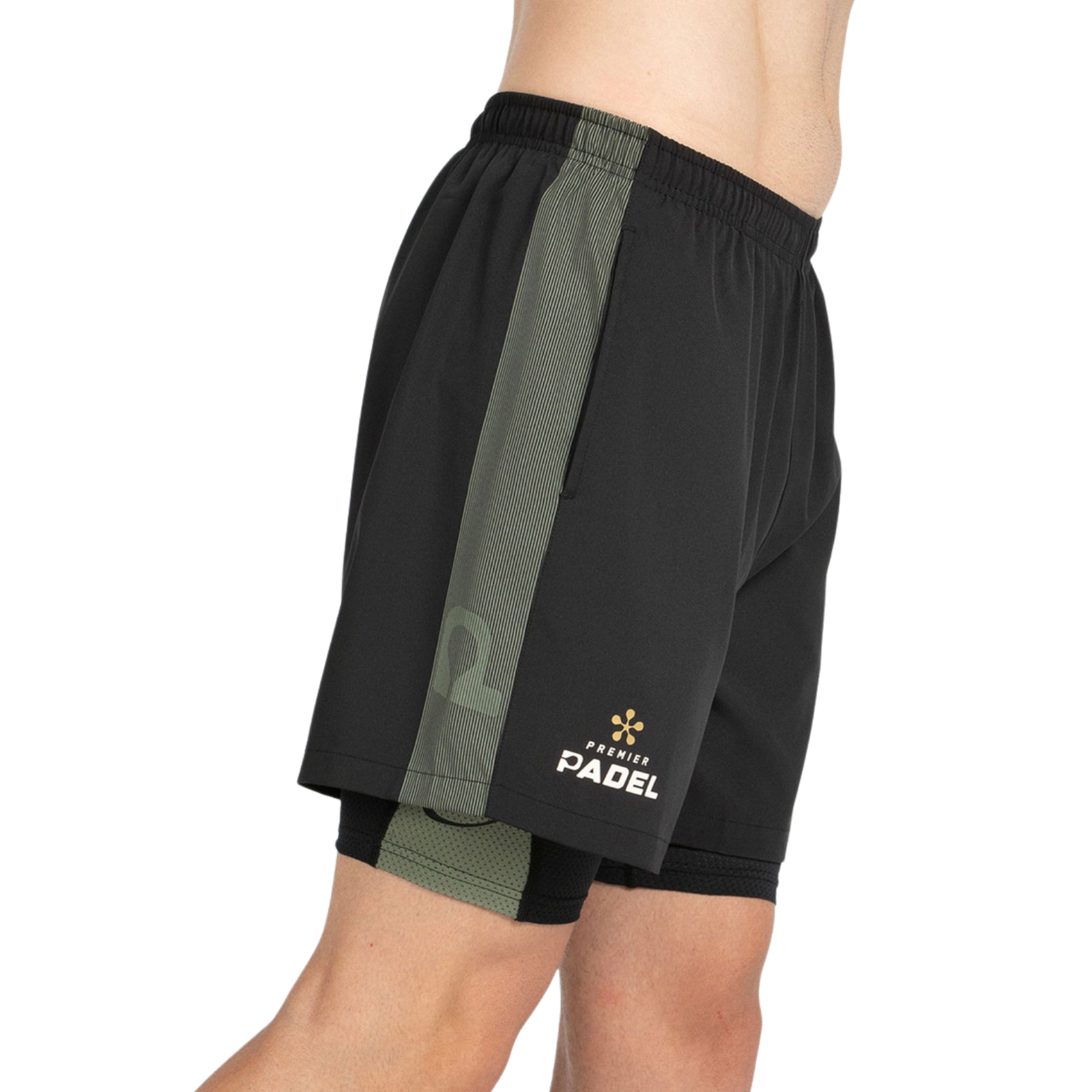 Bullpadel Pingu 2in1 Shorts detail - Onyx & Bloom Sports