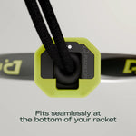 PadelPlay Sensor Attached to Racket Throat - Onyx & Bloom Sports