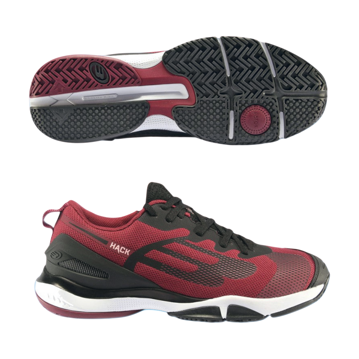 Bullpadel Hack Hybrid Fly 22I Burdeos Padel Shoes Main View - Onyx & Bloom Sports